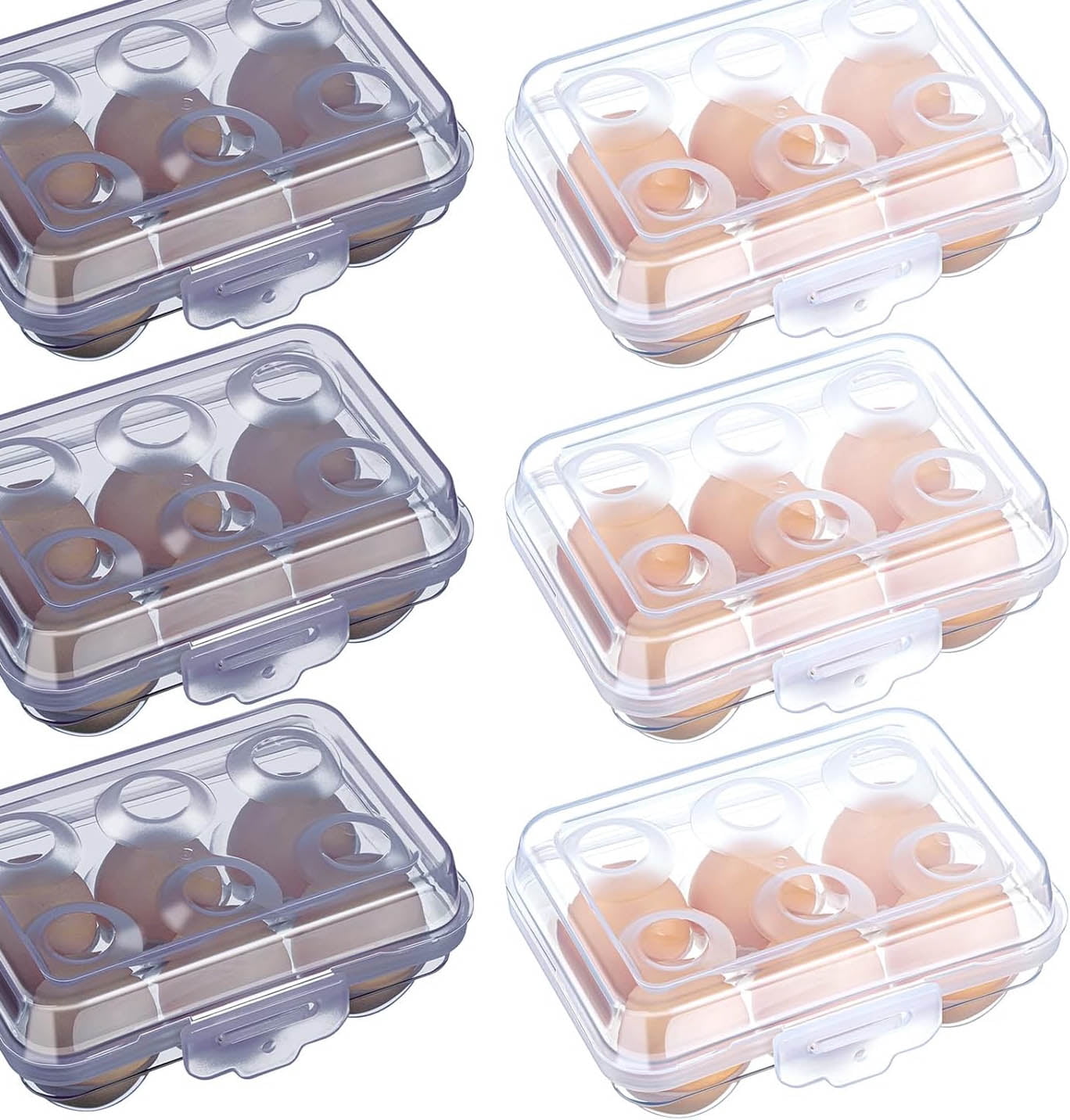 Plastic Portable Egg Box Container for Refrigerator Storage Crisper Holder Carriage Tray