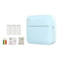 thumbnail image 1 of Plastic Portable Photo Printer, Blue2 Wireless Pocket Printer, Portable Photo Pocket Printer, Wireless Bluetooth, for Study Notes, Wrong Question Printing, Compact, 5 Paper Rolls, by Goohae, 1 of 7