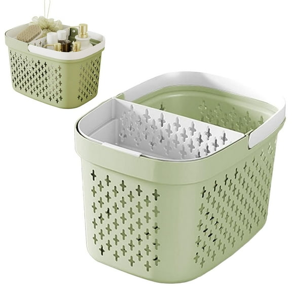 Plastic Portable Shower Caddy with Handles, Large Storage Organizer for Bathroom College Dorm Pantry Kitchen