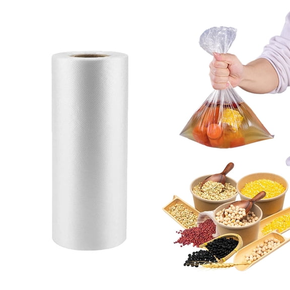 Plastic Produce Bags for Food Storage,700 Bag - 12"x16" Clear Grocery Bag for Fruits, Vegetables, Bread,Meat,Continuous,Easy Tear Design - (2 Rolls,Total 700 Bags)