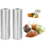 Plastic Produce Bags for Fruits Vegetable Bread, 12 X 16 Inches, 350 Bags a Roll 2 Rolls
