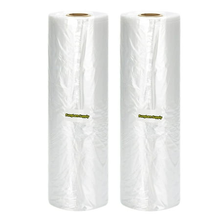 Plastic Produce Bags for Fruits Vegetable Bread, 12" x 20", 350 Bags a Roll (2 Rolls)
