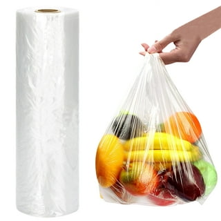SJPACK 14 X 20 Plastic Produce Bag on a Roll, Clear Food Storage Bag