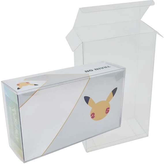 Plastic Protector Case for Pokemon Celebrations Ultra Premium Collection Box UV & Scratch Resistant .50mm Thick (2 pack)