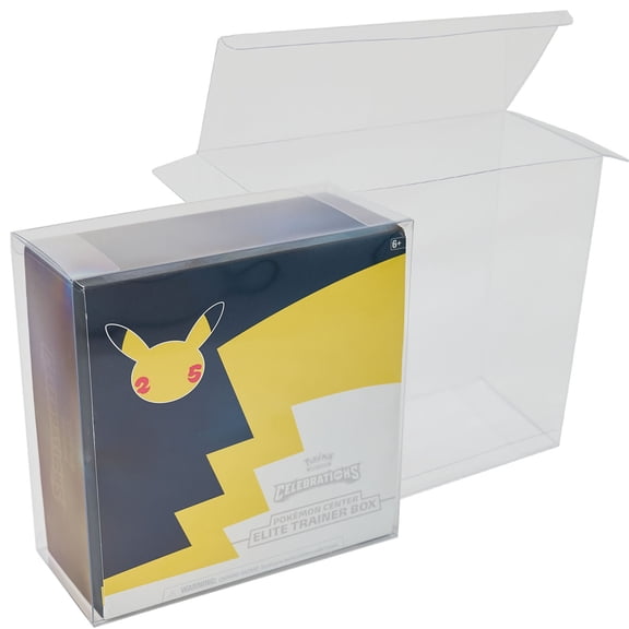 Plastic Protector Case for Pokemon Center Celebrations Elite Trainer Box UV & Scratch Resistant .50mm Thick