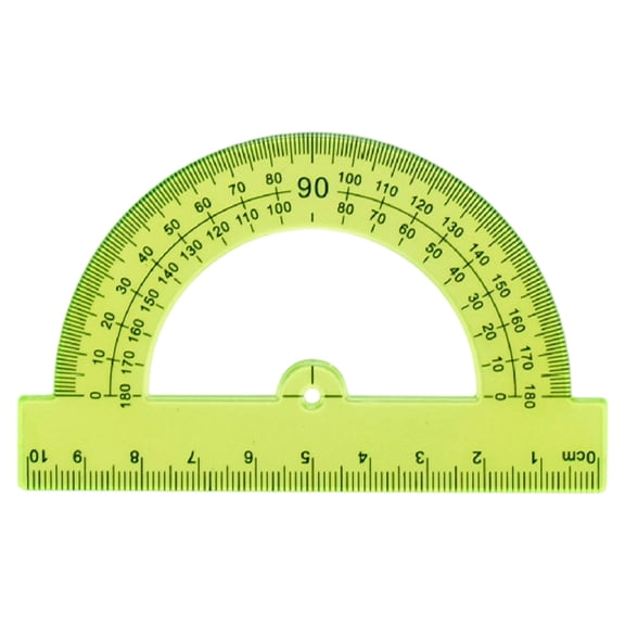 Plastic Protractor, Math Protractors 180 Degrees, 10Cm, Transparent Protractor for Geometry Classroom
