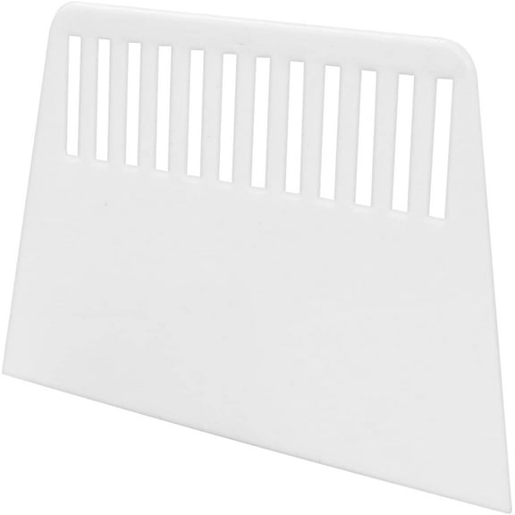 Plastic Putty Knife, 7.2 Inch Scraper Tool, Flexible Spackle Spreader Smoothing Tool for Paint, Wall Paper Treatment, Windshield, Drywall, Decals, Patching, Painting, White