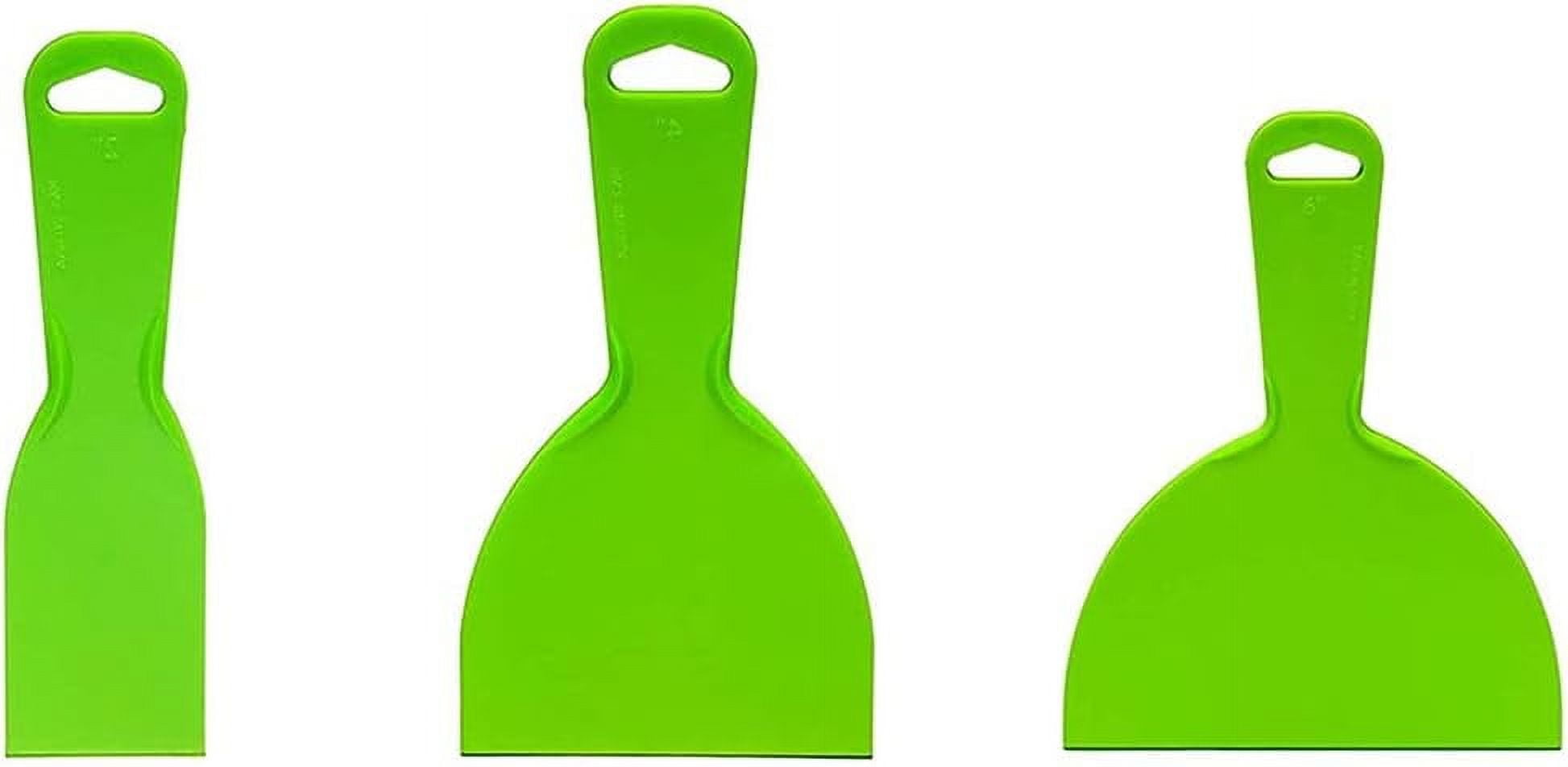 Plastic Putty Knife Set, Plastic Scraper Tool Paint Scrapers for Spackling, Wallpaper Scraper
