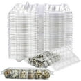 Plastic Quail Egg Cartons, 60 Pack of 12 Grids Egg Cartons Bulk, Small