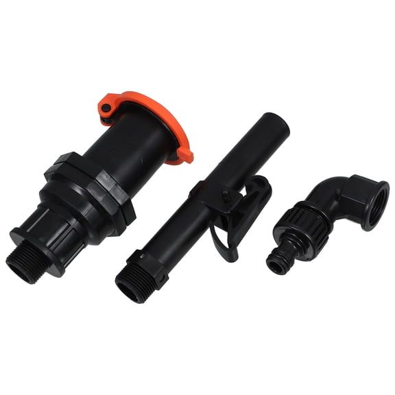 Plastic Quick Coupler Valve Key Set For Garden Hose 3/4'' DN20 Anti Theft Water Valve Includes Valve Rod Elbow and Connector For Home And Garden Irrigation