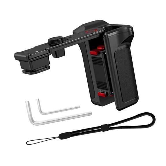 Plastic Quick Release Grip with Adjustable Shutter and Cold Shoe Mount for Action 6 Camera Accessories
