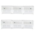 thumbnail image 1 of Plastic Rails with 4 Clear Bins - 10.87 L x 5.5 W x 5 H in., 1 of 1