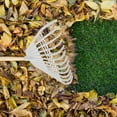 thumbnail image 1 of Plastic Rake, Heavy Duty Garden Rake with 24 Tines and Durable Handle for Efficient Leaf Collection, Ideal for Lawns, Yards, and Professional Landscaping Use FAJHHA | White, 1 of 7