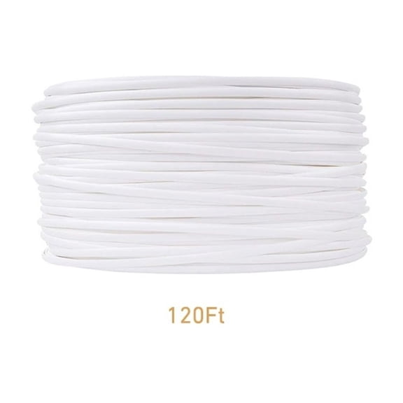 Plastic Rattan Repair Kit 120 Feet Synthetic Wicker Weaving Material for Patio Furniture Restoration and DIY Projects White