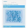 thumbnail image 1 of Plastic Rattle Baby Shower Favor Charms, 2.5 in, Blue, 6ct, 1 of 2