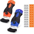 thumbnail image 1 of Plastic Razor Blade Scraper, Stove Scraper, Paint Scraper for Glass Cooktop Window Decal Cleaning with Blades, 1 of 5