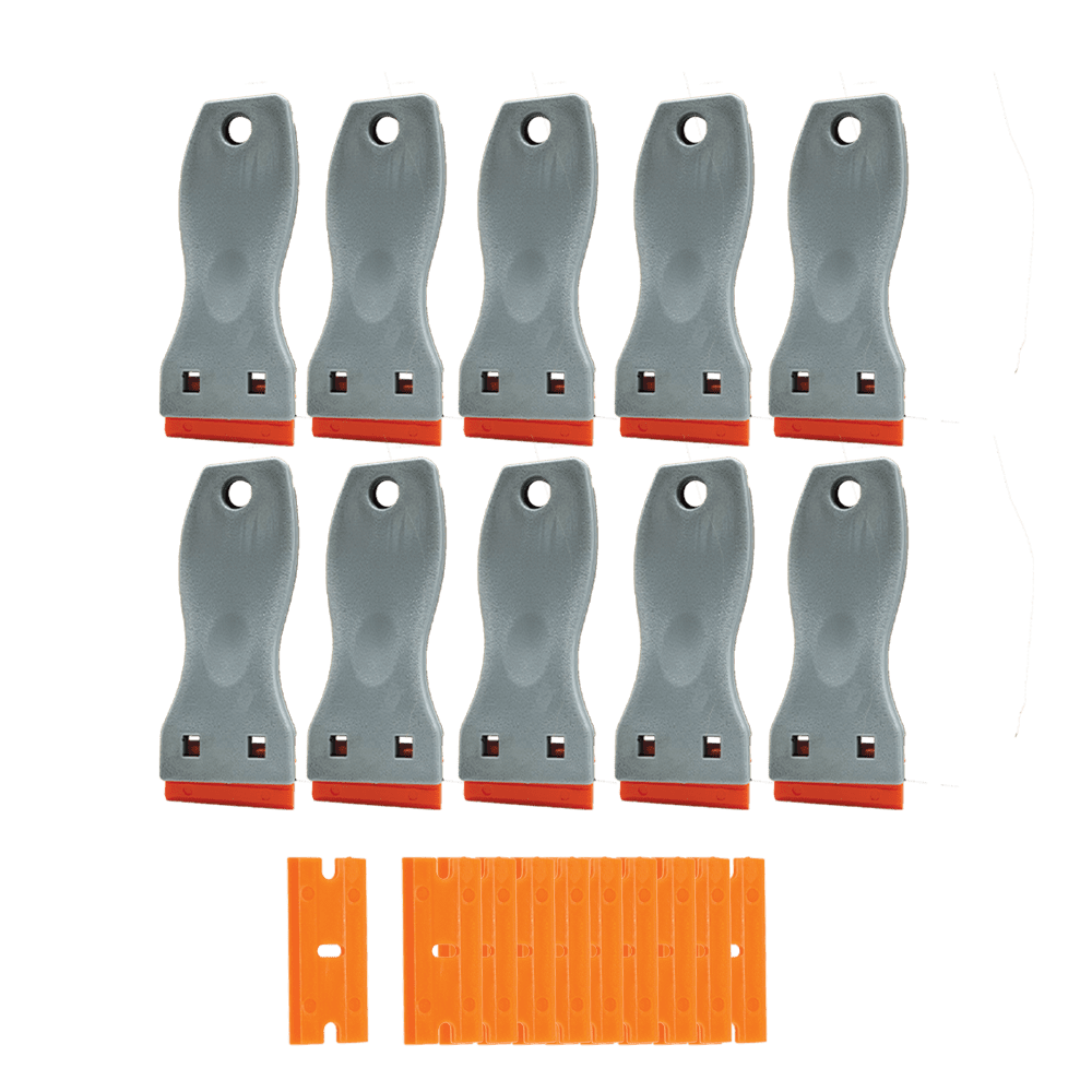 Plastic Razor Blade Scraper extra Plastic Razor Blades Refills (Pack of