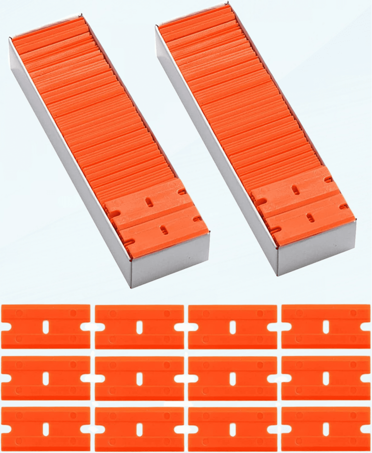 Plastic Razor Blades 200PCS Double Edged Suit for Safety Glass Scraper ...