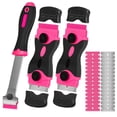 thumbnail image 1 of Plastic Razor Blades Glass Scraper Tool, Metal Scrapers for Removing Paint, Decals, Adhesive, Caulk, Stickers, Labels, Windows, Stovetops, Tiles, Floors, 1 of 8