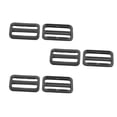 thumbnail image 1 of Plastic Rectangle Handbag Belt Connecting tri Buckle 38mm Strap Width 6pcs, 1 of 2