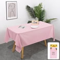 thumbnail image 1 of Plastic Rectangle Table Cover, Disposable 53.94 x 72.05 Inch Water-Resistant Solid Color Table Protector Waterproof Tablecloth Cover for Rectangle Tables Party Supplies, 1 of 7