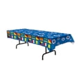 thumbnail image 1 of Plastic Rectangular Nautical Tablecover Cruise Ship Decorations Tableware Bon Voyage Party Supplies, 1 of 2
