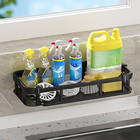 Plastic Rectangular Shower Rack Wall-Mounted Storage Organizer with Rust-Resistant Coating for Easy Cleaning and Durable Use Perfect for Bathroom and Shower Room Organization Sopatenor