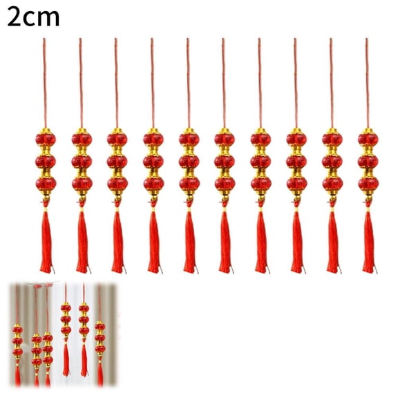 Plastic Red Lanterns with Chinese Character 'Fu' for Spring Festival Decorations, Suitable for Indoor and Outdoor Use