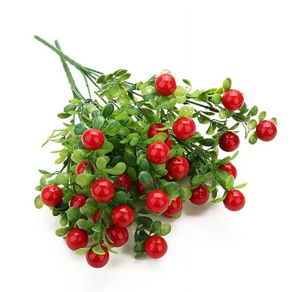 Plastic Red Pepper Bunch Artificial Plants Simulation Peppers Fake Vegetables Home Decoration