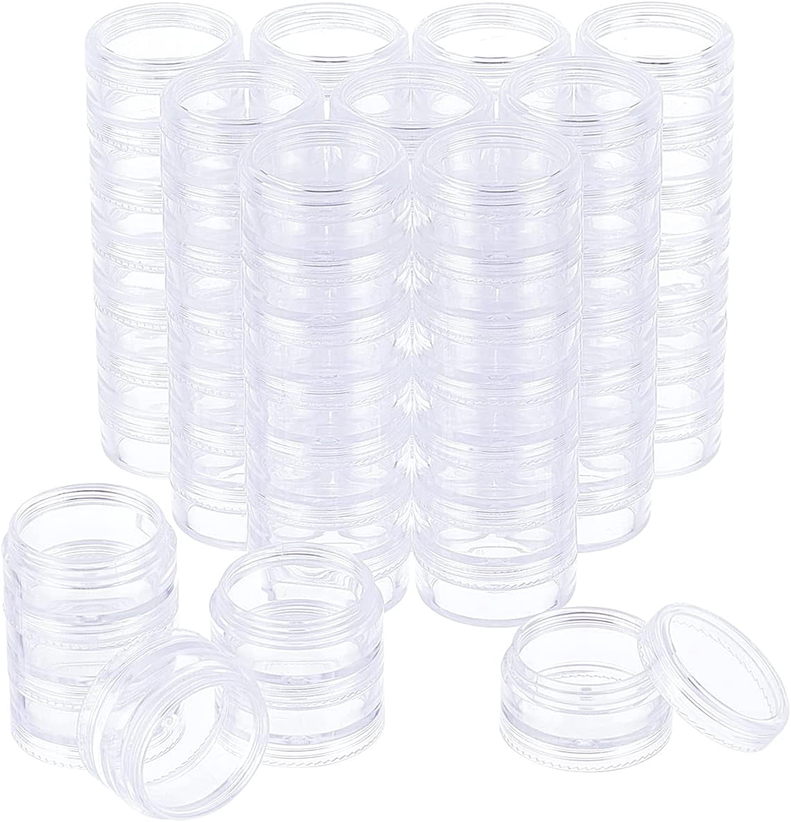 Plastic Refillable Cream Jar with Aluminium Screw Lid & Inner Cover ...