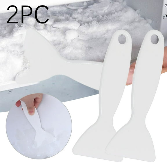 Plastic Refrigerator Ice Shovel, Refrigerator De-icer, Durable Ice Scraper, Snow Remover, Cleaning Freezer Frost Shovel, Ice Remover Scoop, 2 Pcs, 5.3 Inches