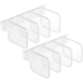 thumbnail image 1 of Plastic Refrigerator Partition Divider,8 PCS Fridge Door Space Separator,Snap-in Refrigerator Partition Clip,Multifunctional Free Combination Partition,Storage and Sorting Isolation Baffle, 1 of 7