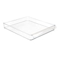thumbnail image 1 of Plastic Refrigerator and Freezer Storage Organizer Tray with Handle for Kitchen, Pantry, Shelf, Counter, BPA-Free, 14.5" x 12" x 2", Clear, 1 of 6