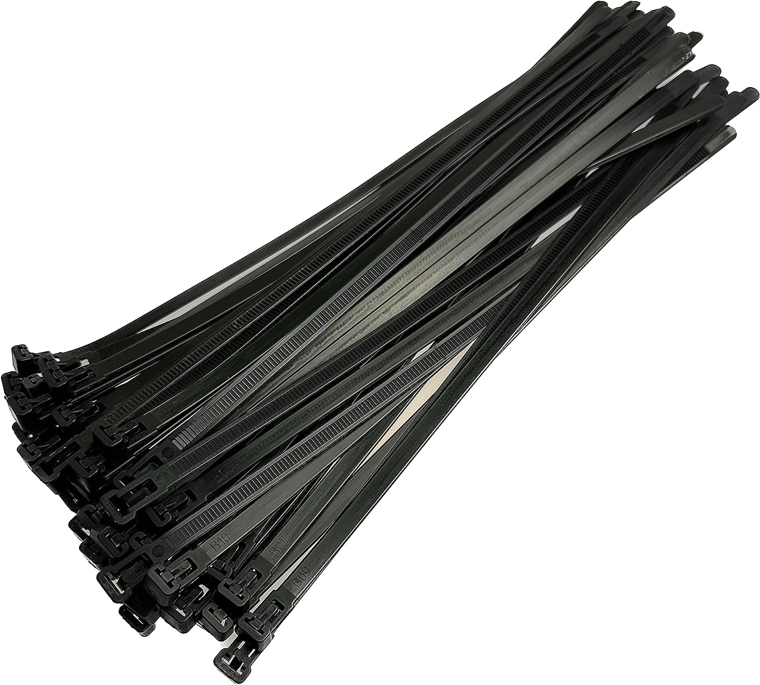Plastic releasable cable ties premium heavy duty large reusable zip