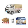 thumbnail image 1 of Plastic Remote Control Truck Toy with 6 Boxes, Stickers, and Accessories - 22x11x12cm, Gray Color, 500mAh Battery, 30m Control Range, 1 of 10