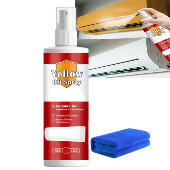 Plastic Renew Yellow Off Spray Cleaner Multi Purpose Plastic Yellowing Remover Fast Acting Restore Bright White Finish For Appliances (1pc)