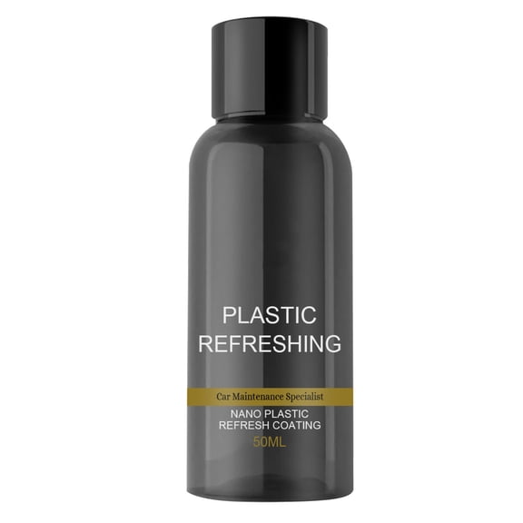 Plastic Restorer Coating 50ml Car Interior Exterior Trim Conditioner Plastic Shine Agent Anti UV Fade Protection Fast Restore Dashboard Door Panel Auto Care Kit Easy Apply Use