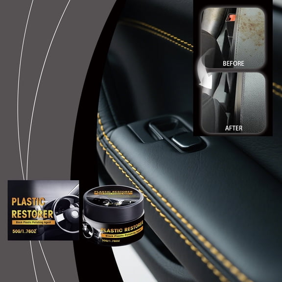Plastic Restorer Paste 50g, Car Interior Cleaner & Conditioner for Dashboard and Trim