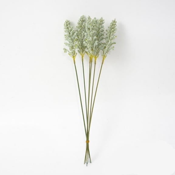 Plastic Rice Ear Bouquet • Artificial Dried Wheat Stems • Small Fresh Floral Arrangement Vase Decor • Photography Prop • Handmade Fake Harvest Decor • 6 Bunches