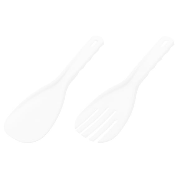 Plastic Rice Paddle Non-Stick Rice Spoon Stand-up Rice Spatula for Home Restaurant Hotel, White