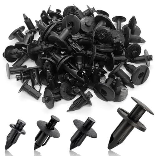 Plastic Rivets, 120pcs Plastic Push Pin Clips Body Rivets Compatible ...