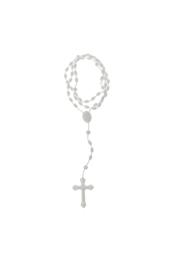 ✪ Plastic Rosary Beads Luminous Necklace Catholicism Prayer Religious Jewelry