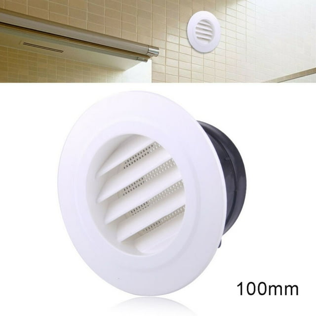 Plastic Round Air Exhaust Vent Grille Cover Wall Ventilation Inlet