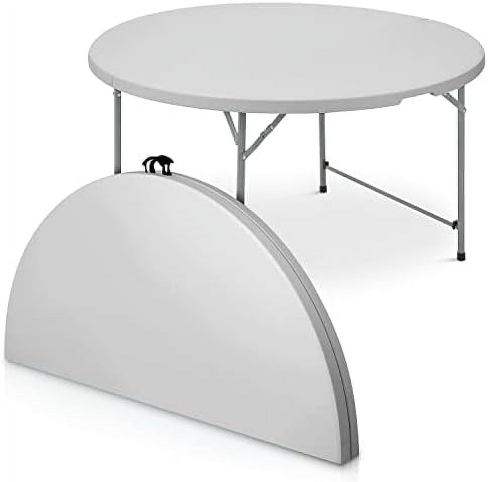 Plastic Round BiFold Event Folding Table With Handle For Indoor