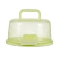 thumbnail image 1 of Plastic Round Cake Carrier with Lid and Handle: 26 * 12.5cm Cake Keeper Holder Cake Stand Bread Dessert Container Cupcake Cake Transport Container Cake Supplies, 1 of 5