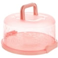 thumbnail image 1 of Plastic Round Cake Carrier with Lid and Handle Cake Keeper Holder Cake Stand Bread Dessert Container Cupcake Pie Saver Cake Transport Container Cake Supplies, 1 of 8