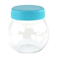 thumbnail image 1 of Plastic Round Favor Container with Lid, 3-inch, Small, Light Blue, 1 of 1
