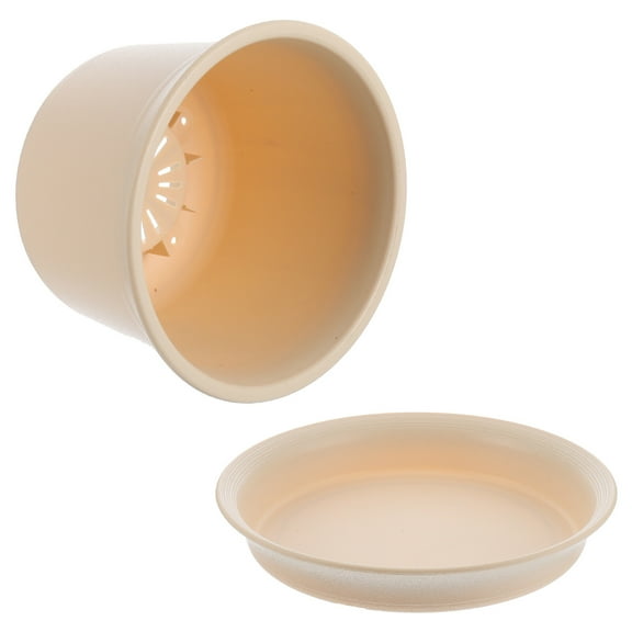 Mini Plastic Round Flower Pot Garden Planter Kitchen