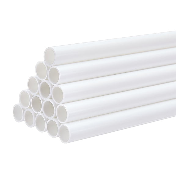 Plastic Round Hole Tube for DIY Sand Table Architectural Model Making White 250-251x8mm