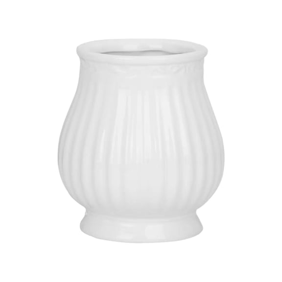 Plastic Round Vase For Dry Flowers Pampas Grass Decorative Centerpiece For Table Desk Shelf 5.51X4.92X4.92 Inches 1Pc 0.12 Lbs